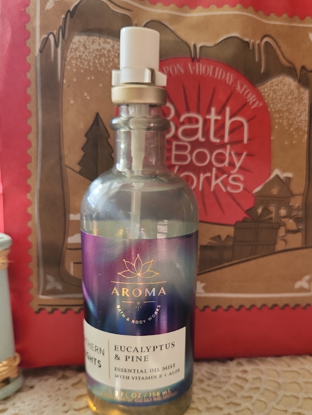 Bath & Body Works Aroma Eucalyptus & Pine Essential Oil Mist - Blue/Purple